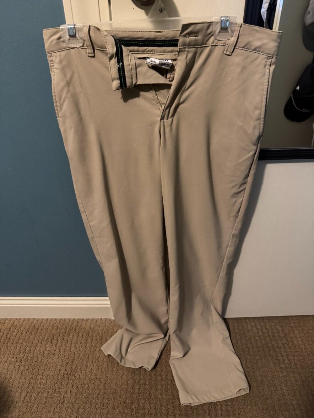 Izod Khaki Golf Pants 30x32 Slim Fit